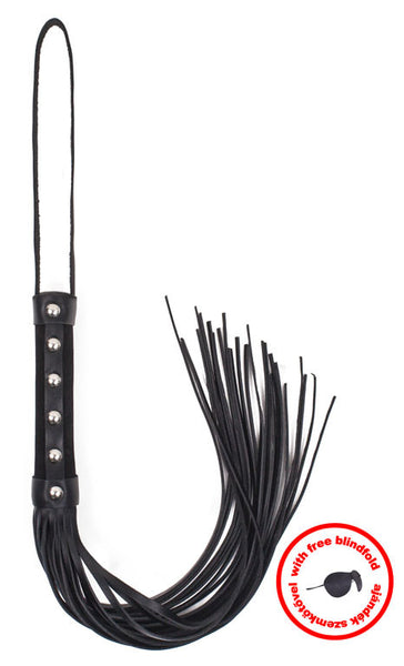 Whip black velour with blindfold 2015-12-11