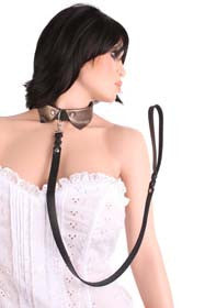 Real leather necktie, cuff brass 2015-12-11